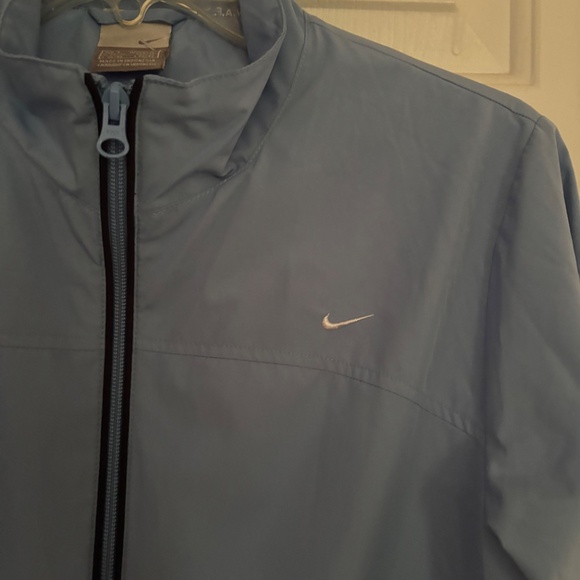 Nike Light Blue Windbreaker Jacket Size 10 - Picture 4 of 5